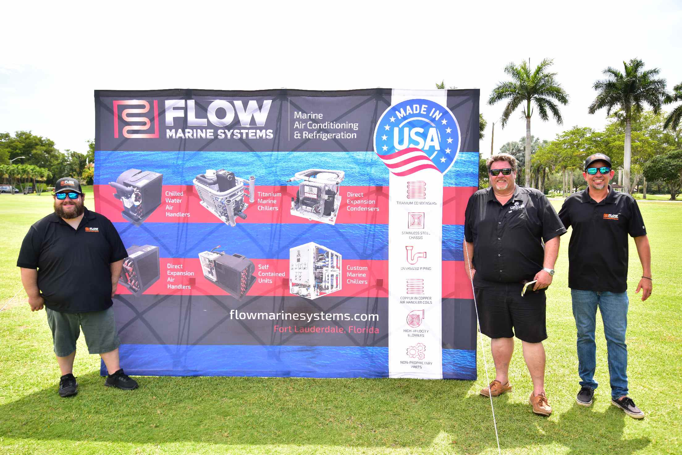 Datum and Flow with sponsor sign